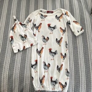 Milk Barn Gown 0-3 Month